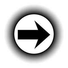 Arrow sign button.