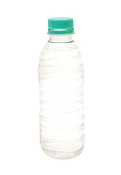 Small water bottle isolated