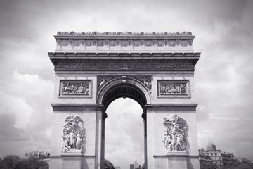 Fototapeta na wymiar Paris black and white