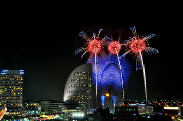 横浜の花火