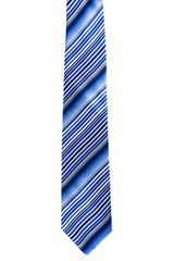 Blue and black striped tie