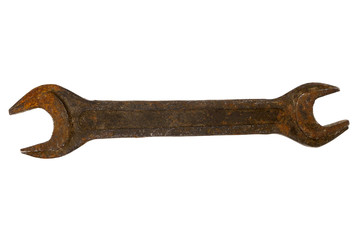 Old rusty wrench