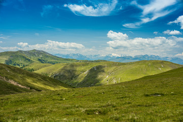 Fototapeta na wymiar Beautiful landscape in the Alps