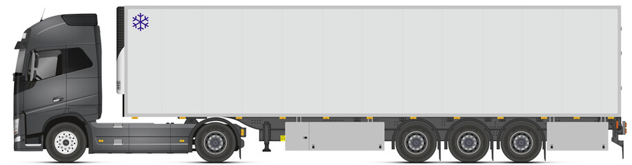 Camion + remorque frigorifique V1 © Norman75