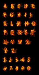 Fire font collection.