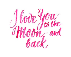 Hand drawn love quote