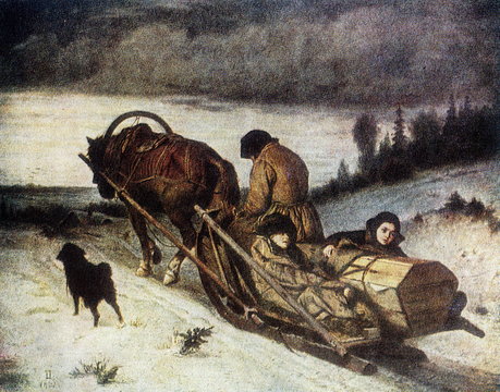 Last Journey (Vasily Perov, 1865)