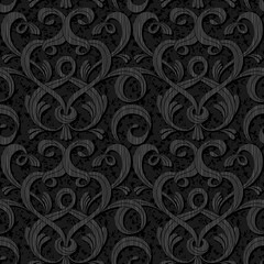 ribbon black isolated seamless background