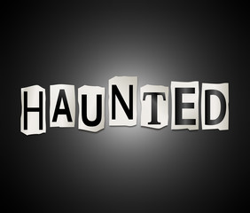 Haunted concept.