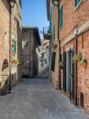 Fototapeta na wymiar Old town in Passignano sul Trasimeno Umbria,
