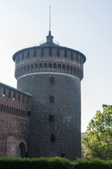 Obraz premium beautiful Sforzesco Castle in the center of Milan