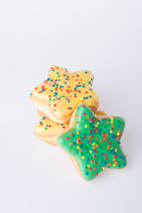 star shape donut on background