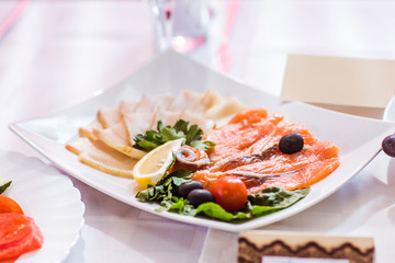 Served for a banquet table. 