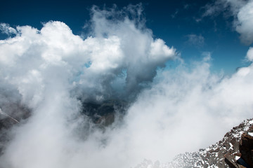 Obraz premium Trans-Ili Alatau mountains. On the way to Big Almaty peak.