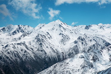 Fototapeta na wymiar Trans-Ili Alatau mountains. On the way to Big Almaty peak.