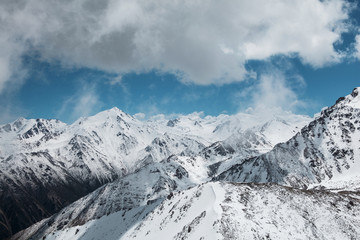 Fototapeta premium Trans-Ili Alatau mountains. On the way to Big Almaty peak.