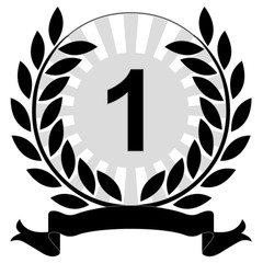 Laurels 1 on white background