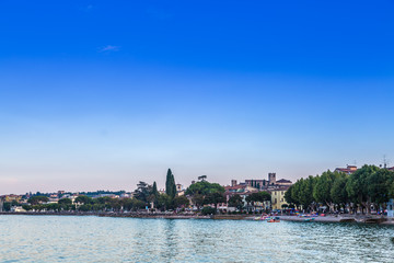 Fototapeta premium Desenzano town located on Lake Garda