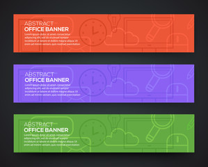 Banner office theme. 