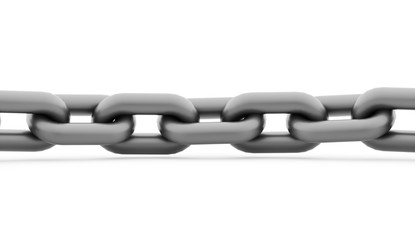 Obraz premium Chain concept rendered on white background