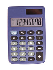 calculator isolated on white background