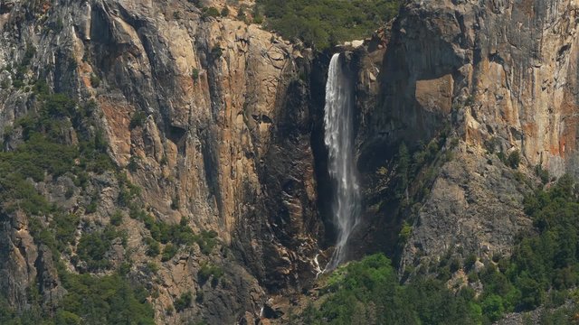 Bridalveil Fall Close Up, Yosemite Valley, California - National Park