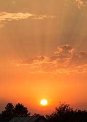 Cloudscape during sunset