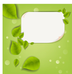 Realistic Leaves Background with  Space
