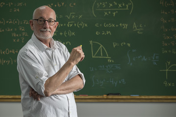 Portrait of a proud, male professor