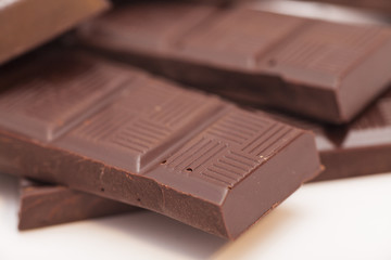 Broken milk chocolate bar