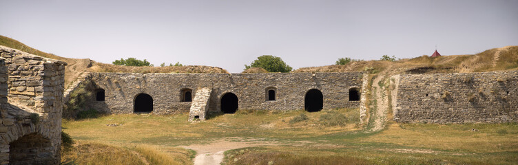 Ancient defenses ramparts Kamenetz-Podolsk fortress