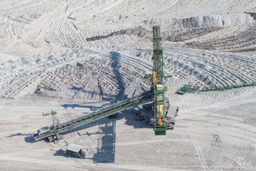 aerial view of coal mine