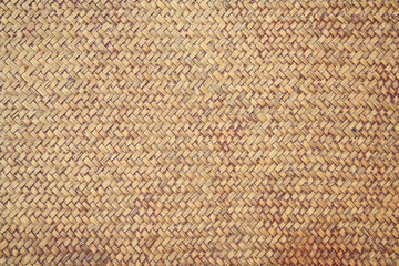 Brown rattan weave textured background