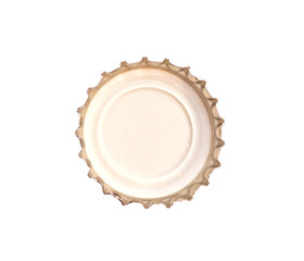 bottle cap on white background