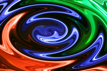 abstract the mixing of paints