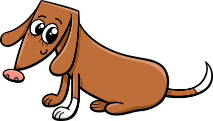 female dog cartoon illustration