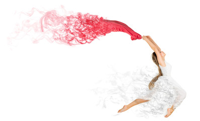 Dancing girl in dress