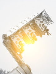 Pleasure spacecraft at an amusement park