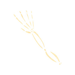 retro cartoon skeleton arm