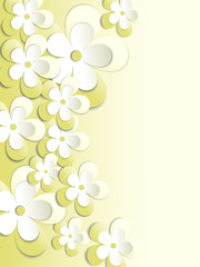 vector background with flowers