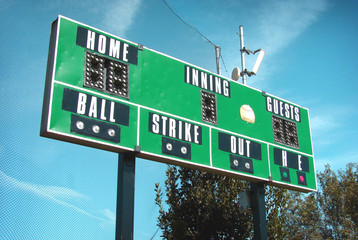 baseball scoreboard © jdoms