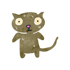 retro cartoon cute cat