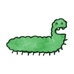 retro cartoon caterpillar