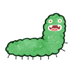 retro cartoon caterpillar
