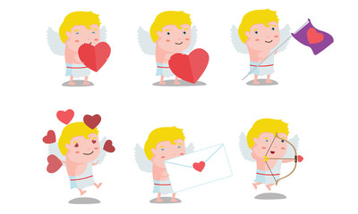 Cupid mascot set 2