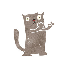 retro cartoon cat
