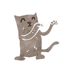 retro cartoon cat
