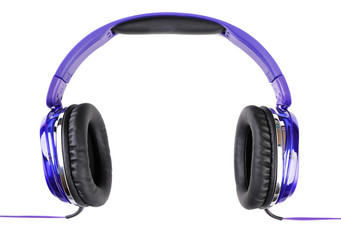 Fototapeta na wymiar Modern headphones isolated on white