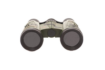 Binoculars on white background