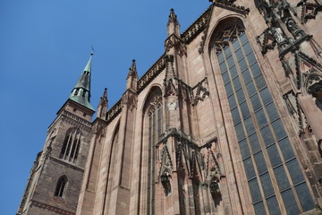 Fototapeta na wymiar Mittelalterliche Kirche St. Sebald